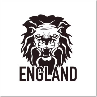 England roaring Lion logo Posters and Art